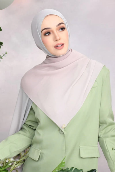 Stylish Light Pink Scarf on a Woman Modest Fashion Headscarf with Soft Texture and Elegant Draping