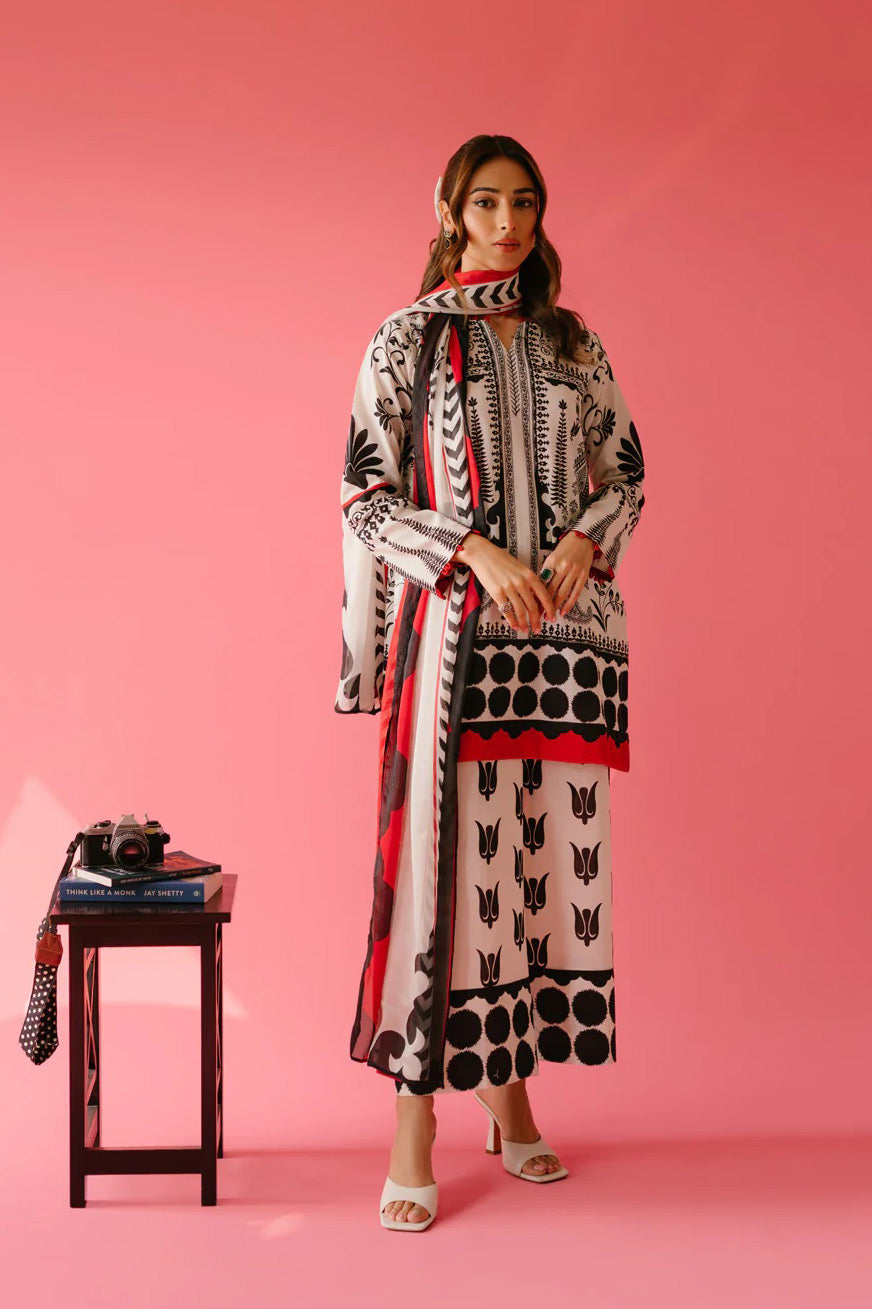 Designer Pakistani Suit: Comfort Meets Timeless Style (Lucia) - Co-ord Set  Without Dupatta / L
