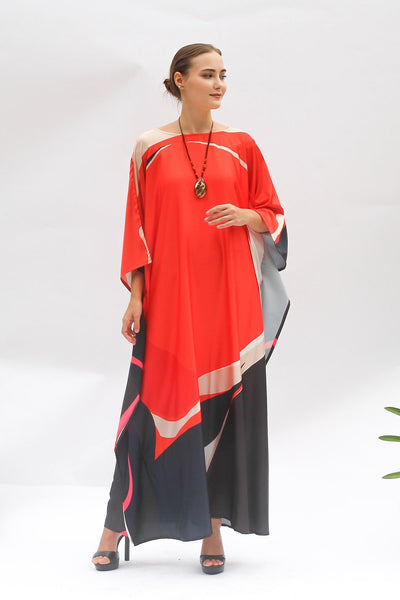 Satin Lux Womens Kaftan Premium Silk Elegance