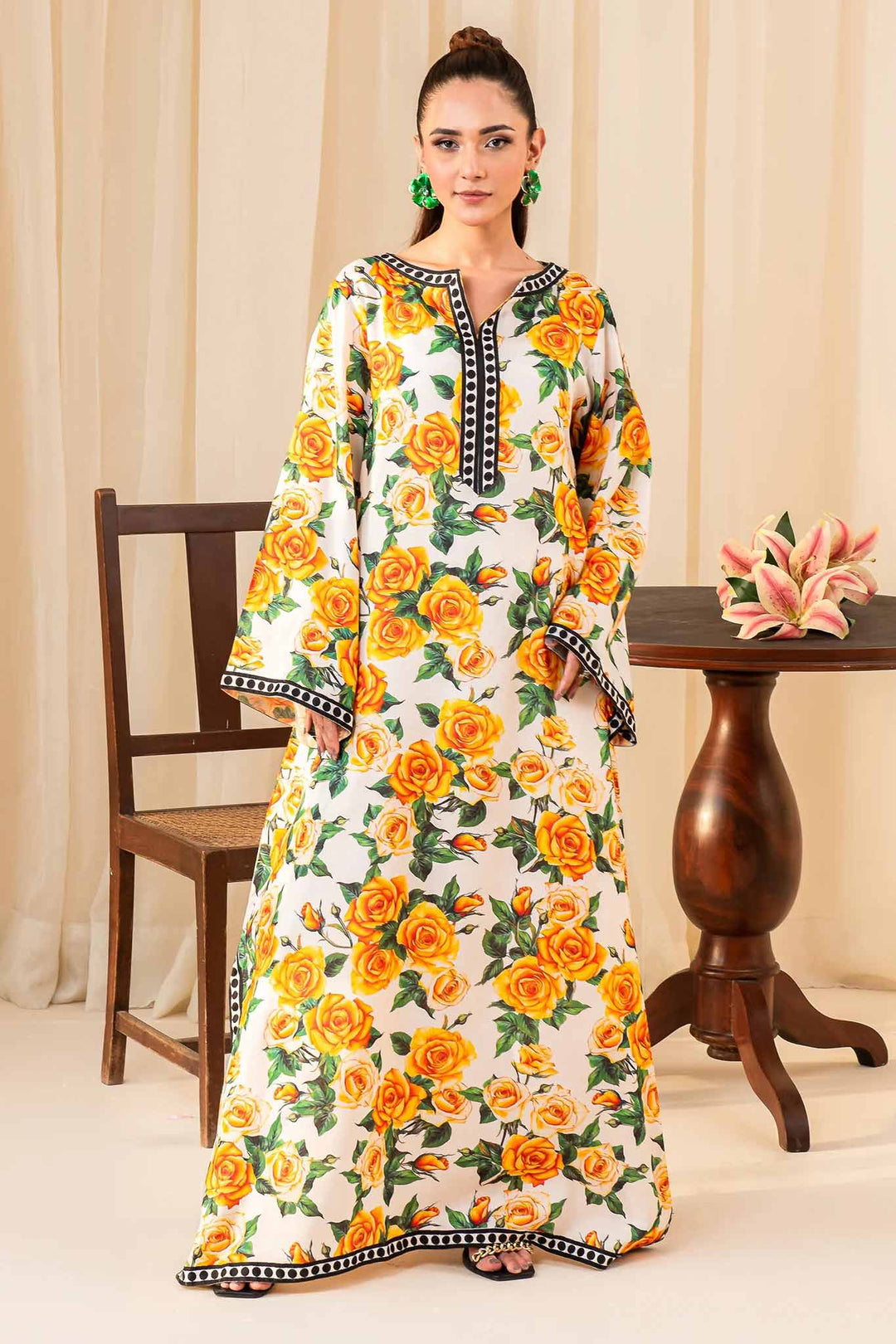 Floral Kaftan Dress: Effortless Elegance for Every Season (Sirha