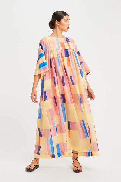 Womens Maxi Dress In Beautiful Geometric Print
